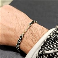 Armband Baraka Herr in Stahl Diamante 0.02 Ct BR251231ROAD190002 - BR251231ROAD190002